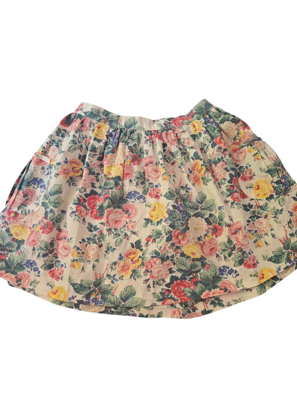 Polo by Ralph Lauren Cream Floral Circle Skirt
